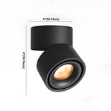 Modern Rotatable LED Spotlight Ceiling Fixture for Adjustable Indoor Accent Lighting