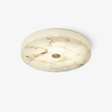 Modern Round Alabaster LED Ceiling Lamp Luxury Natural Stone Flush Mount Light