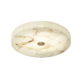 Modern Round Alabaster LED Ceiling Lamp Luxury Natural Stone Flush Mount Light