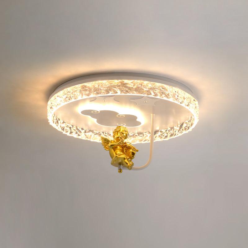 Carousel LED Flush Mount Ceiling Light for Children Bedroom and Nursery Playroom