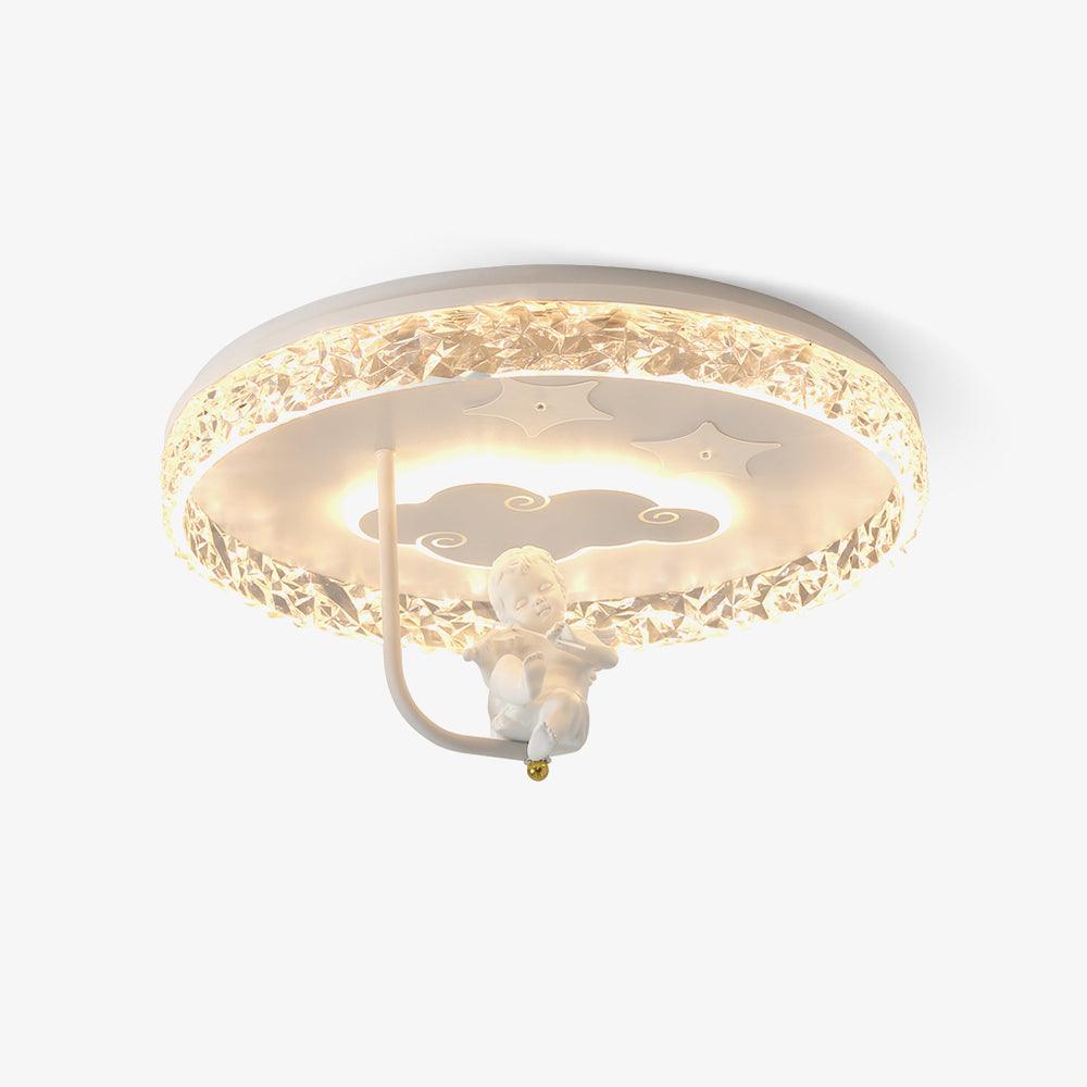 Carousel LED Flush Mount Ceiling Light for Children Bedroom and Nursery Playroom