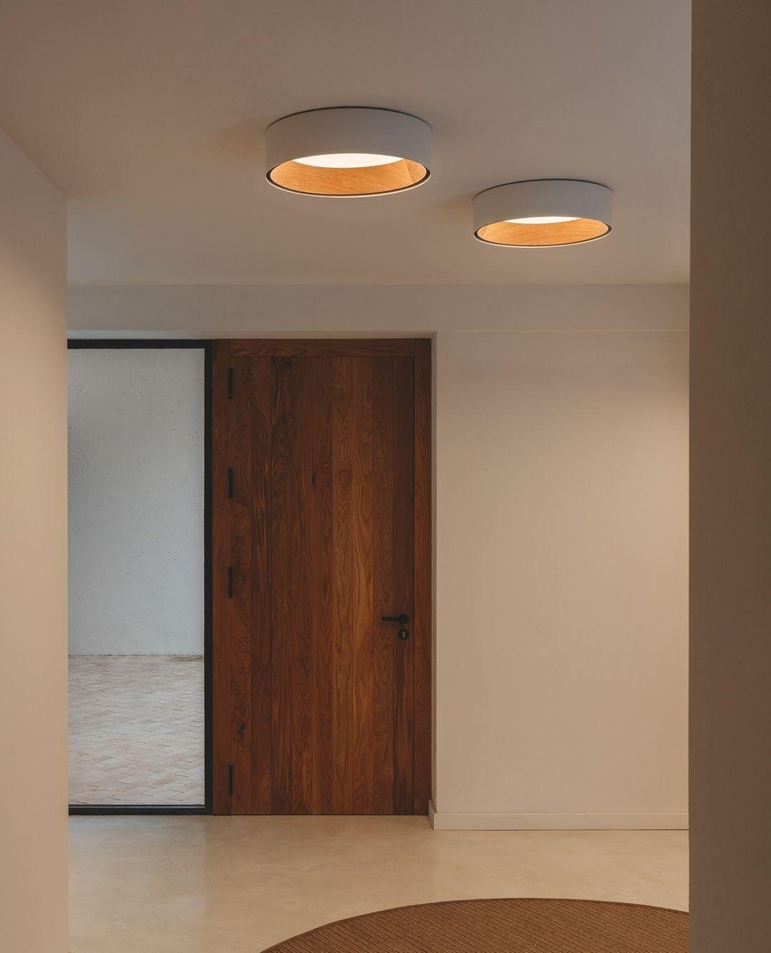 Modern Round LED Flush Mount Ceiling Light with Aluminum Metal Frame for Indoor Living Areas