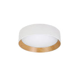 Modern Round LED Flush Mount Ceiling Light with Aluminum Metal Frame for Indoor Living Areas