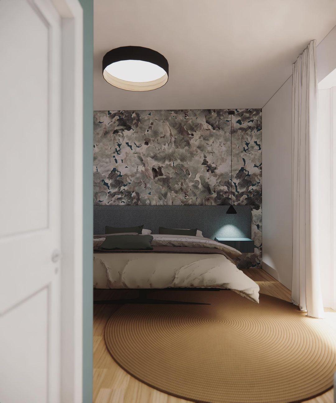 Modern Round LED Flush Mount Ceiling Light with Aluminum Metal Frame for Indoor Living Areas