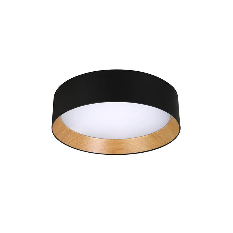 Modern Round LED Flush Mount Ceiling Light with Aluminum Metal Frame for Indoor Living Areas