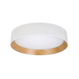 Modern Round LED Flush Mount Ceiling Light with Aluminum Metal Frame for Indoor Living Areas