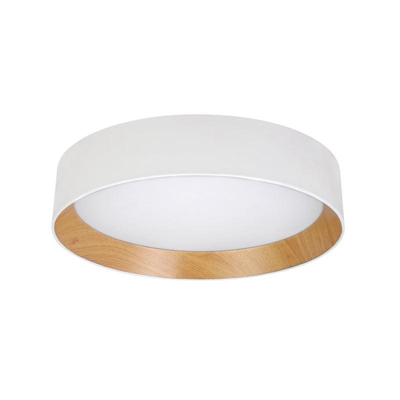 Modern Round LED Flush Mount Ceiling Light with Aluminum Metal Frame for Indoor Living Areas