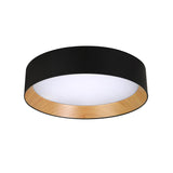 Modern Round LED Flush Mount Ceiling Light with Aluminum Metal Frame for Indoor Living Areas