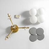 Modern Colorful Macaron Ceiling Lamp Round Glass Globe Flush Mount Light Fixture