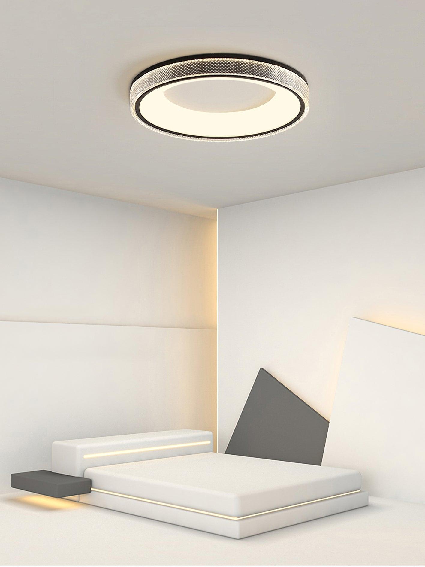 Minimalist Round Integrated LED Flush Mount Ceiling Light Modern Indoor Fixture