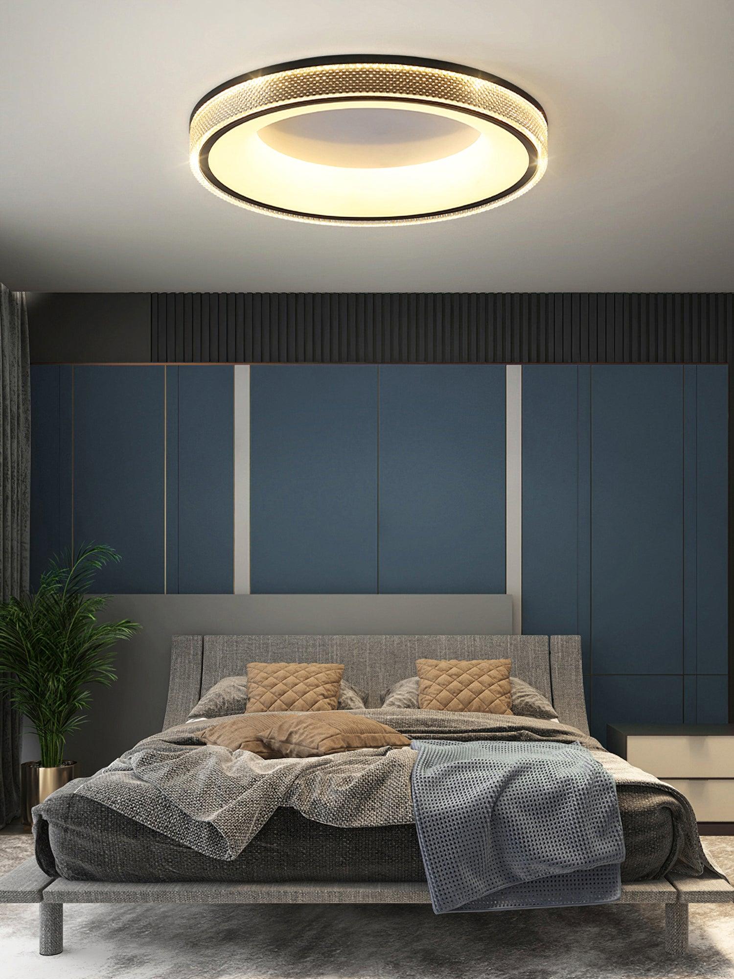 Minimalist Round Integrated LED Flush Mount Ceiling Light Modern Indoor Fixture