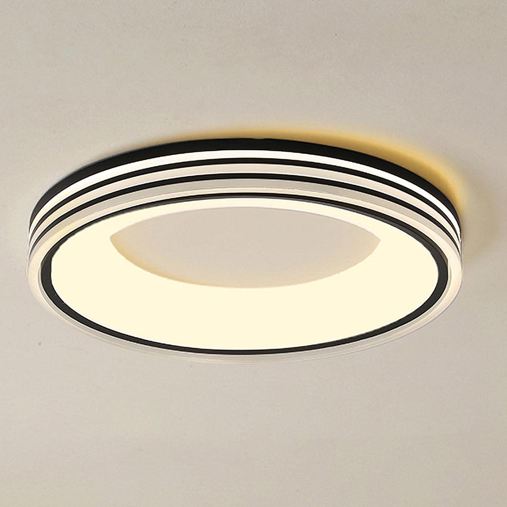 Minimalist Round Integrated LED Flush Mount Ceiling Light Modern Indoor Fixture
