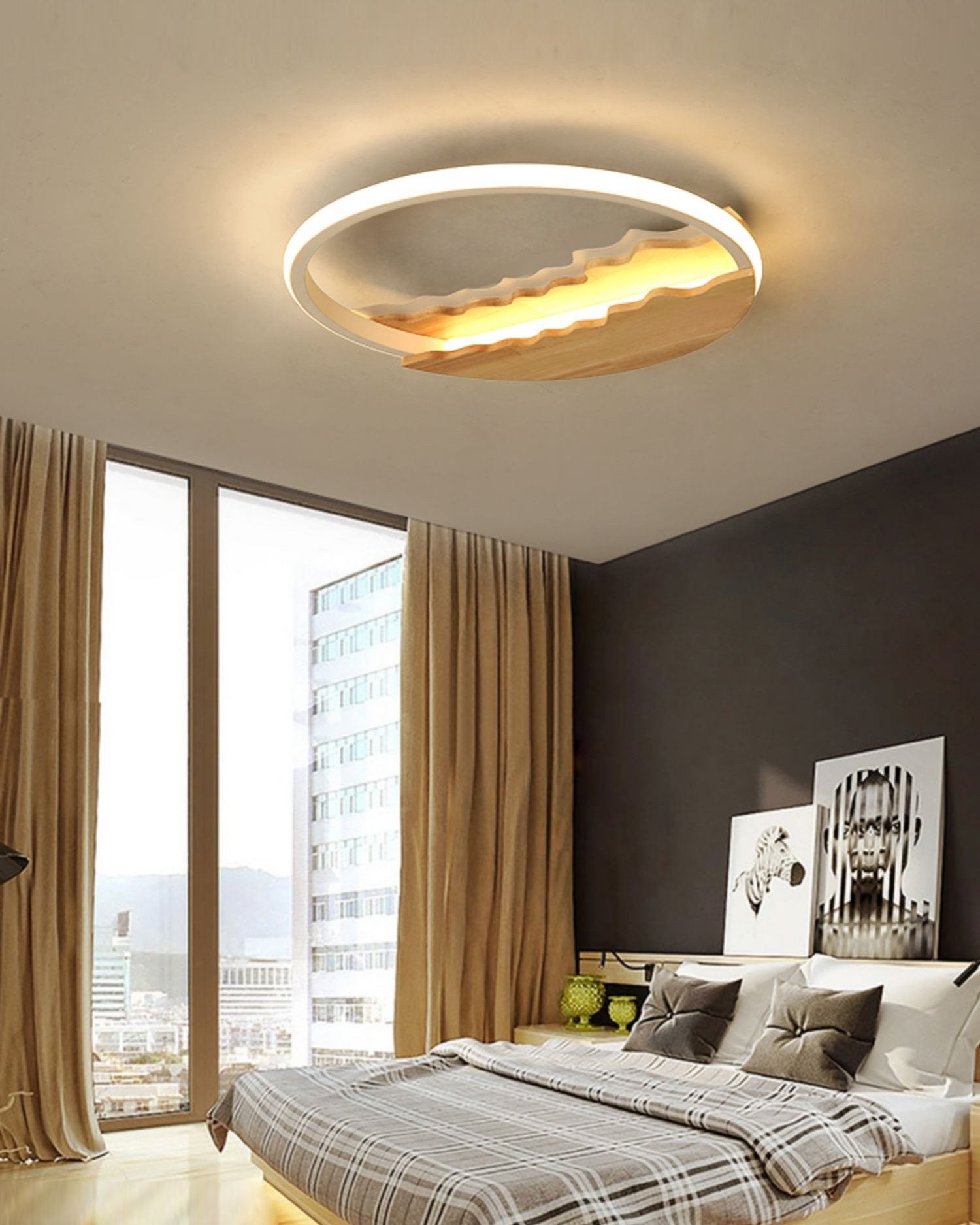 modern-wave-design-round-wood-grain-led-ceiling-light-flush-mount-fixture-for-home