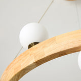 modern-rubber-wood-circle-chandelier-with-white-glass-globe-shades-for-living-room