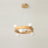 modern-rubber-wood-circle-chandelier-with-white-glass-globe-shades-for-living-room