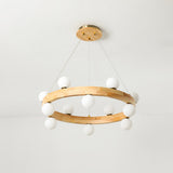 modern-rubber-wood-circle-chandelier-with-white-glass-globe-shades-for-living-room