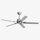 Modern Minimalist 52 Inch Metal Ceiling Fan for Living Rooms and Bedrooms