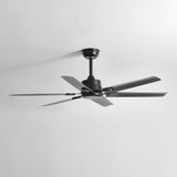 Modern Minimalist 52 Inch Metal Ceiling Fan for Living Rooms and Bedrooms