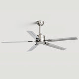 Modern Minimalist 52 Inch Metal Ceiling Fan for Living Rooms and Bedrooms