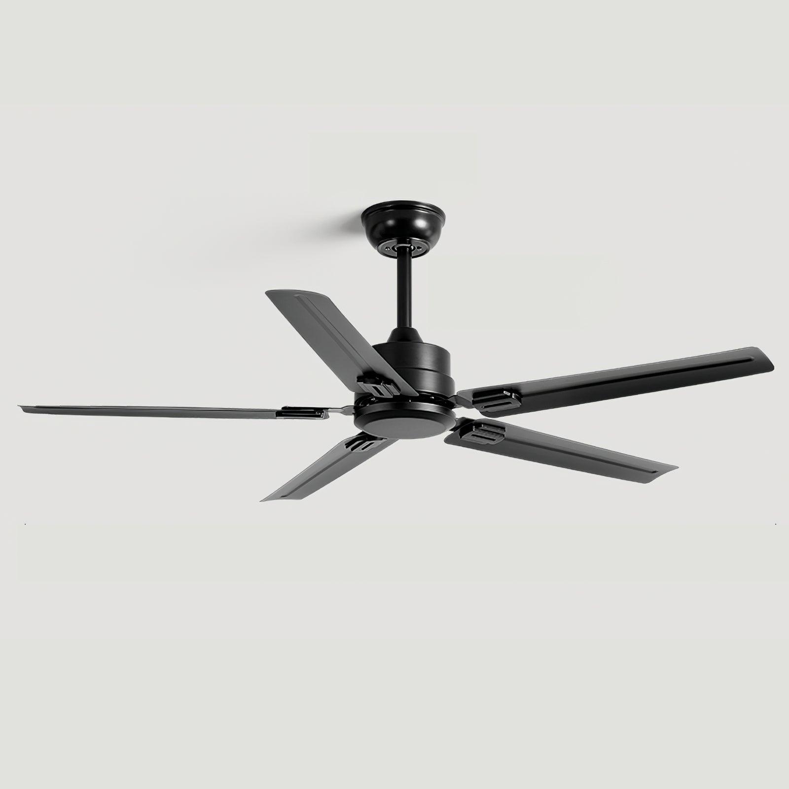 Modern Minimalist 52 Inch Metal Ceiling Fan for Living Rooms and Bedrooms