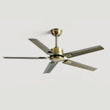 Modern Minimalist 52 Inch Metal Ceiling Fan for Living Rooms and Bedrooms