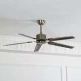 Modern Minimalist 52 Inch Metal Ceiling Fan for Living Rooms and Bedrooms