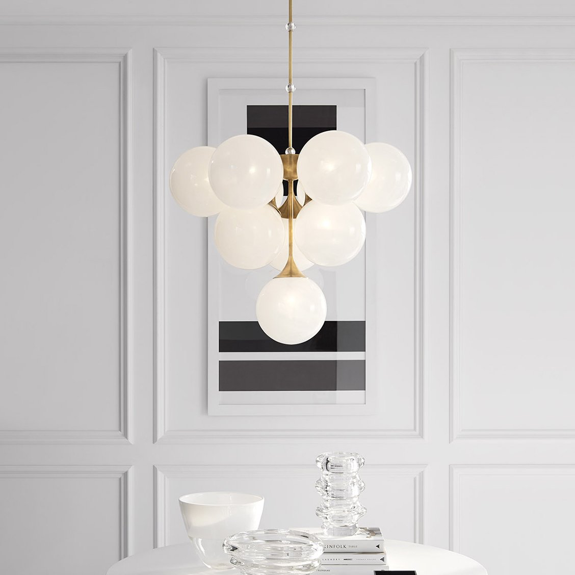 modern-hand-blown-glass-globe-chandelier-with-sculptural-metal-frame-for-living-room-and-foyer