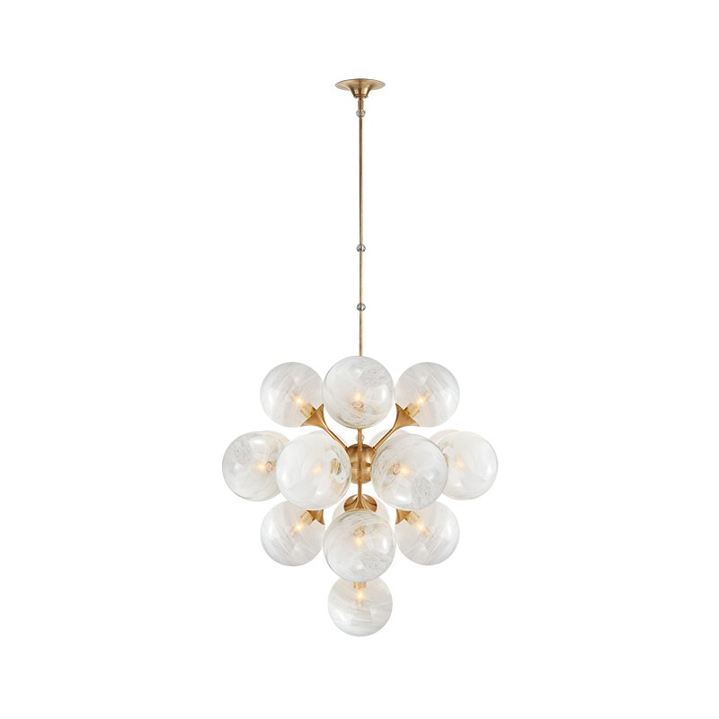 modern-hand-blown-glass-globe-chandelier-with-sculptural-metal-frame-for-living-room-and-foyer