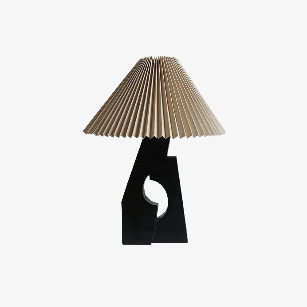 artistic-ruins-sculptural-resin-table-lamp-with-pleated-linen-shade-for-living-room
