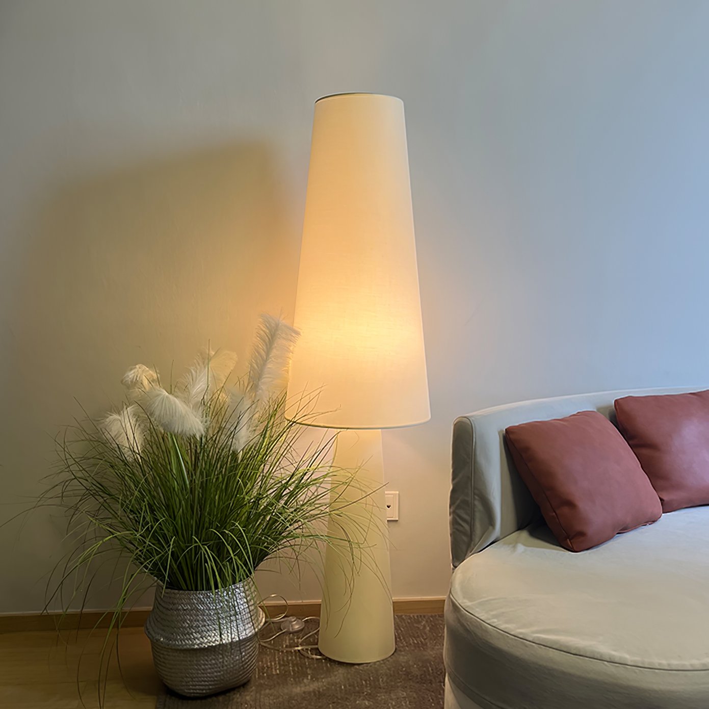 modern-ruma-fabric-floor-lamp-with-creamy-base-and-foot-switch-for-elegant-home-decor