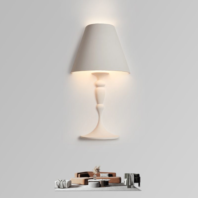 minimalist-recessed-white-plaster-style-led-wall-light-for-indoor-decor