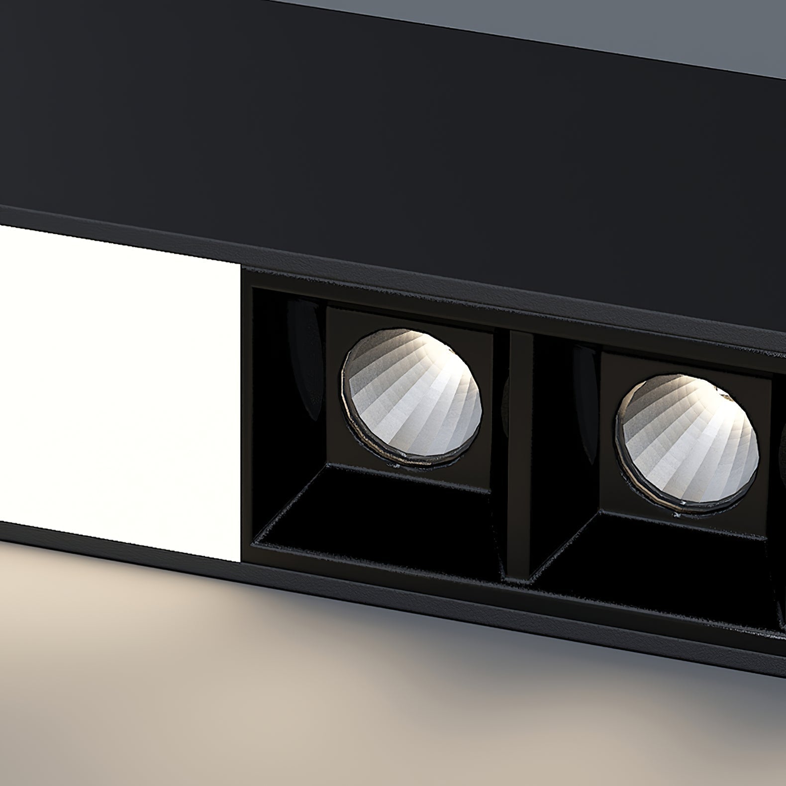 Modern Linear Magnetic Floating LED Ceiling Light with Minimalist Aluminum Design