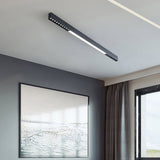 Modern Linear Magnetic Floating LED Ceiling Light with Minimalist Aluminum Design