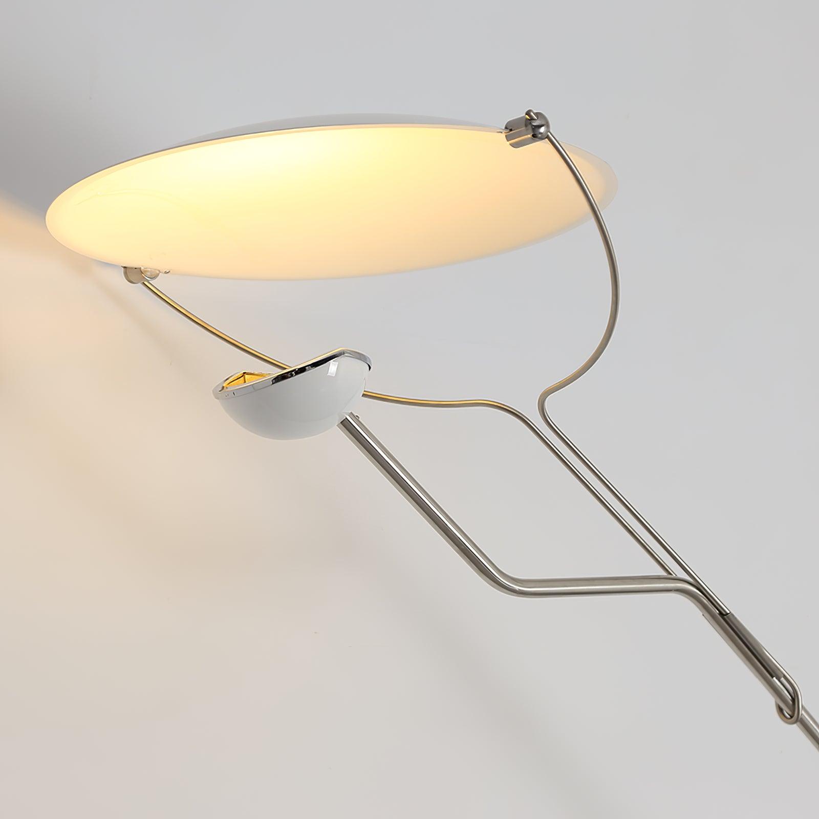 Salocchi Modern Arched Marble Floor Lamp with Integrated LED Standing Lighting for Indoor Spaces