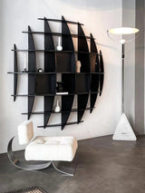 Salocchi Modern Arched Marble Floor Lamp with Integrated LED Standing Lighting for Indoor Spaces