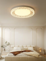 Modern Round LED Flush Mount Ceiling Light with Adjustable Color Temperature 19.7 Inch