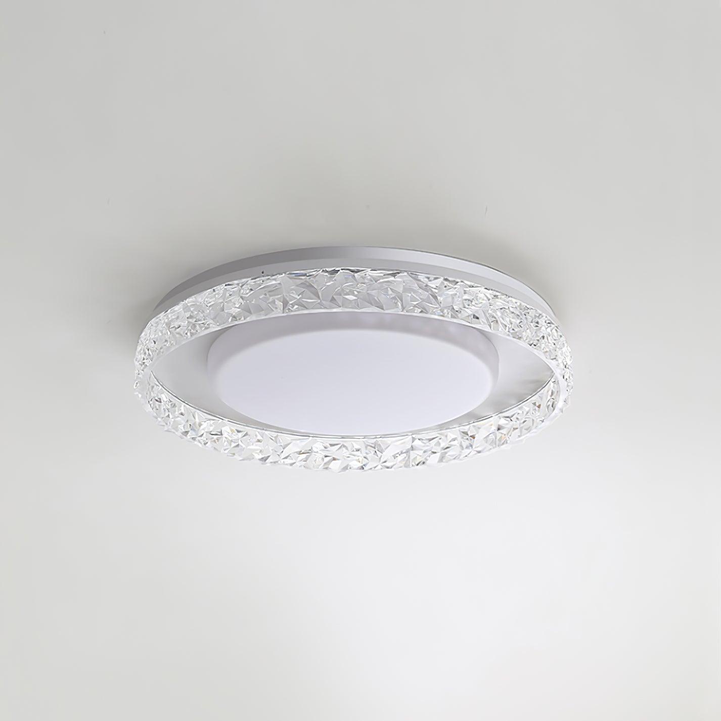 Modern Round LED Flush Mount Ceiling Light with Adjustable Color Temperature 19.7 Inch