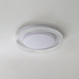 Modern Round LED Flush Mount Ceiling Light with Adjustable Color Temperature 19.7 Inch