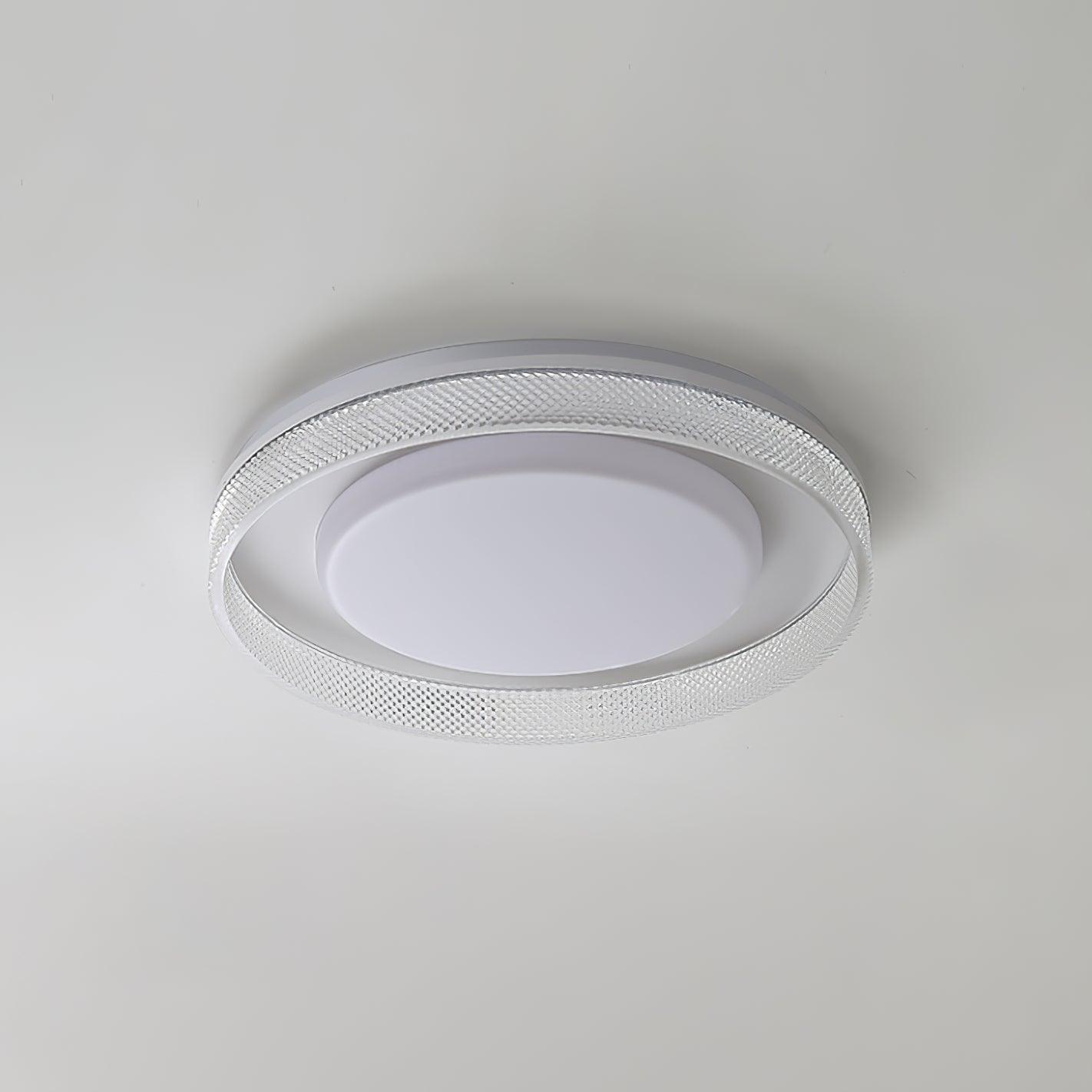 Modern Round LED Flush Mount Ceiling Light with Adjustable Color Temperature 19.7 Inch