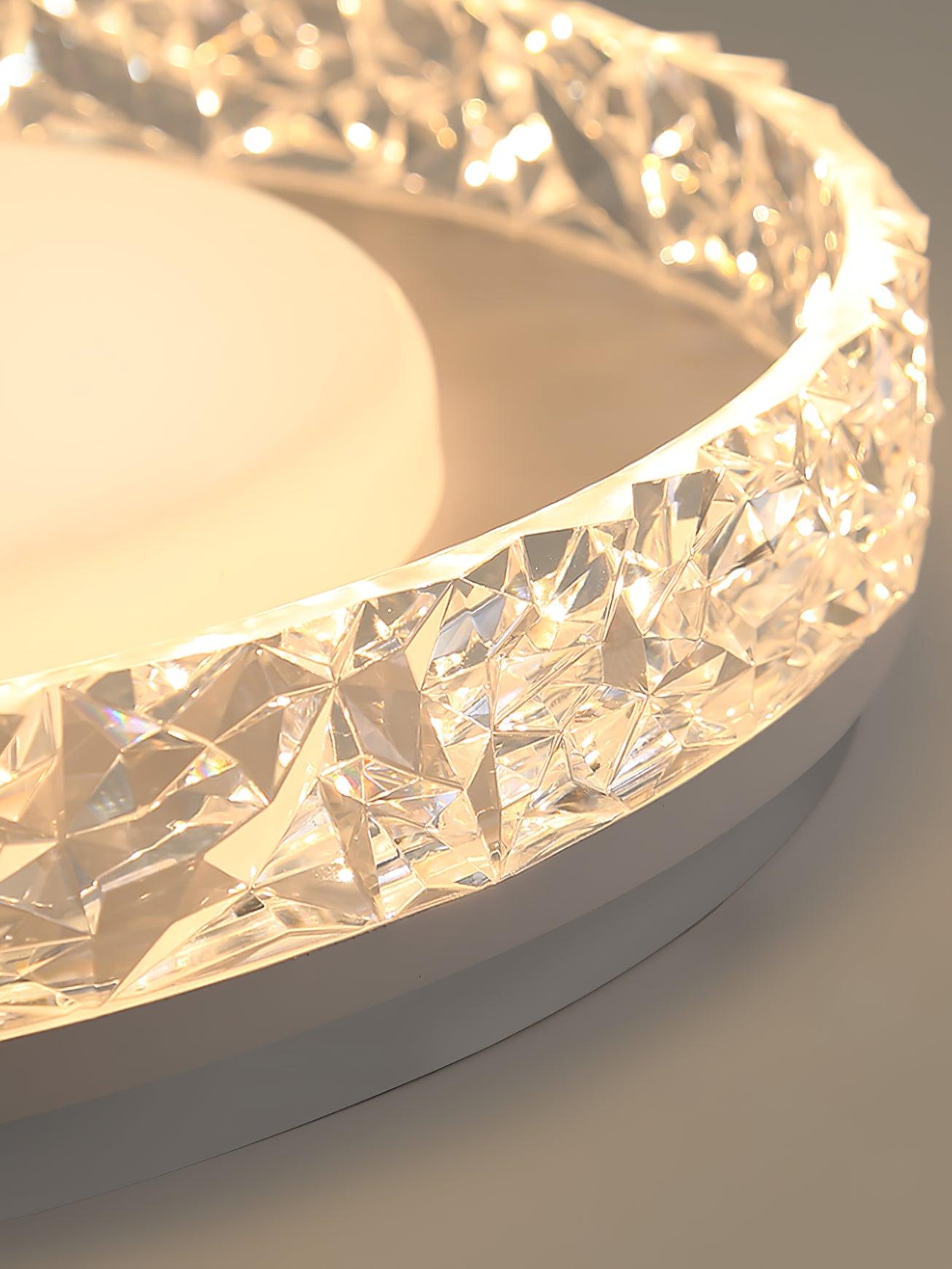 Modern Round LED Flush Mount Ceiling Light with Adjustable Color Temperature 19.7 Inch