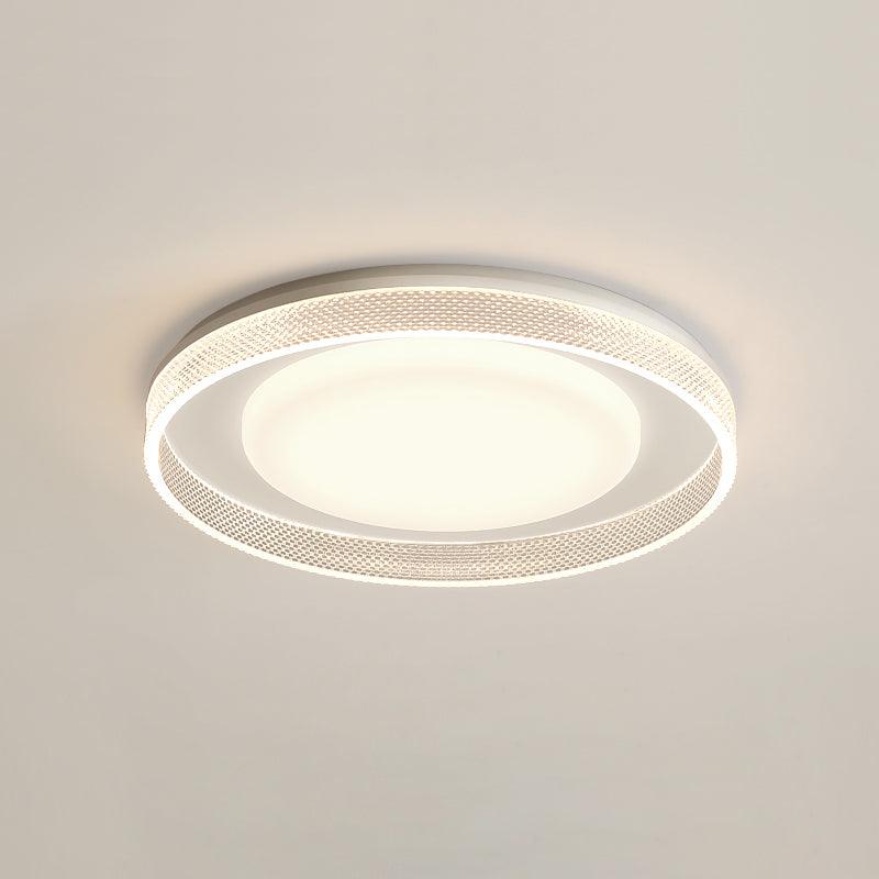 Modern Round LED Flush Mount Ceiling Light with Adjustable Color Temperature 19.7 Inch