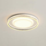 Modern Round LED Flush Mount Ceiling Light with Adjustable Color Temperature 19.7 Inch