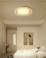Modern Round LED Flush Mount Ceiling Light with Adjustable Color Temperature 19.7 Inch