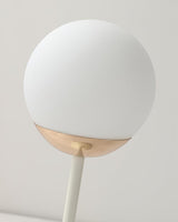 Modern Saturn Planet Geometric LED Table Lamp with Spherical Glass Diffuser