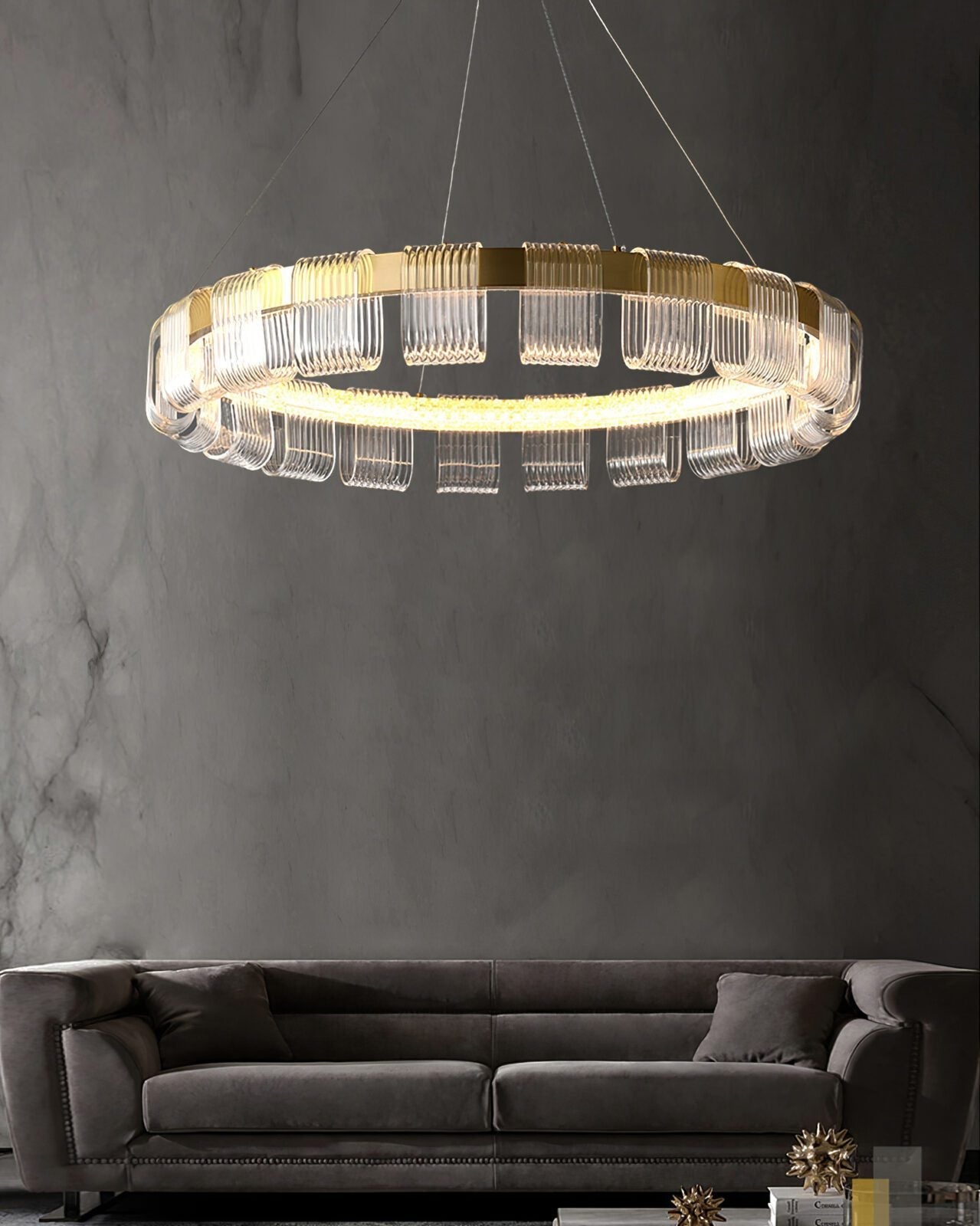 modern-gold-saturno-ring-led-chandelier-with-tetrahedral-acrylic-diffusers