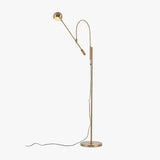 Modern Scandinavian Gold Floor Lamp for Ambient Living Room and Bedroom Lighting