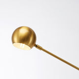 Modern Scandinavian Gold Floor Lamp for Ambient Living Room and Bedroom Lighting