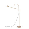 Modern Scandinavian Gold Floor Lamp for Ambient Living Room and Bedroom Lighting