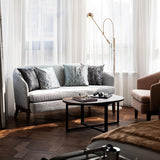 Modern Scandinavian Gold Floor Lamp for Ambient Living Room and Bedroom Lighting