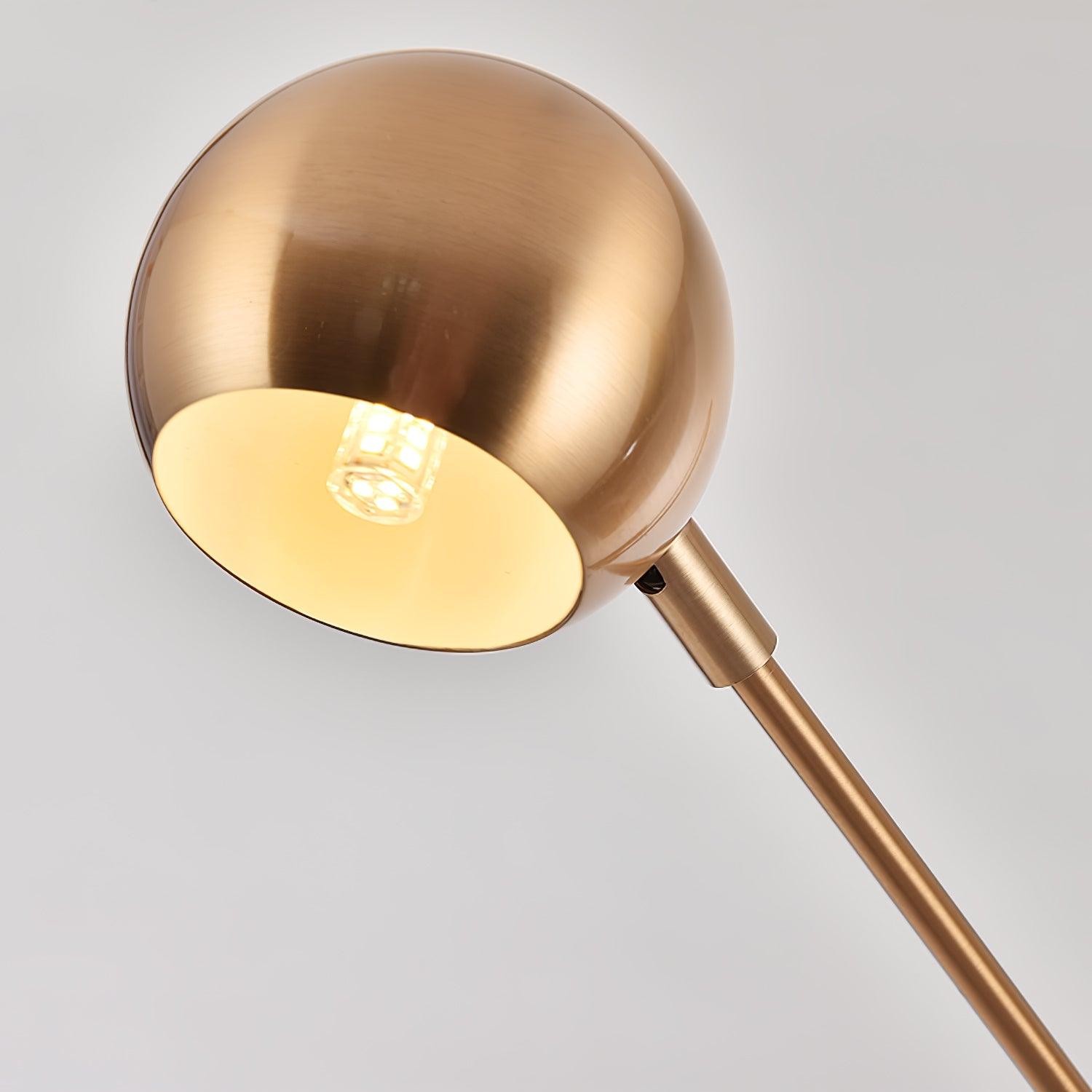 Modern Scandinavian Gold Floor Lamp for Ambient Living Room and Bedroom Lighting